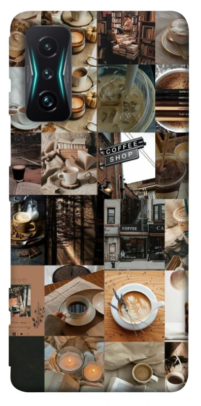 Чохол на Xiaomi Redmi K50 Gaming Coffee collage ver.3 фото 1 з 1