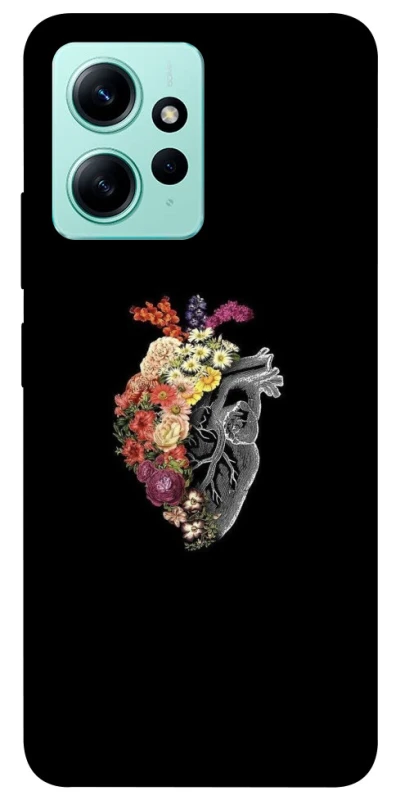 Чохол на Xiaomi Redmi Note 12 4G Heart with flowers фото 1 з 1