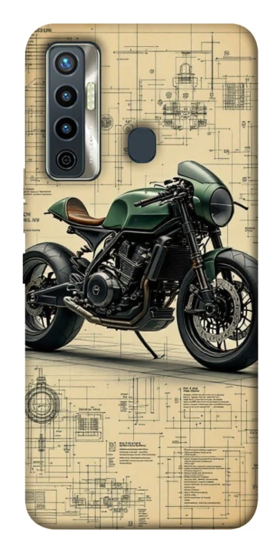Чехол на TECNO Camon 17 Bike model фото 1 из 1