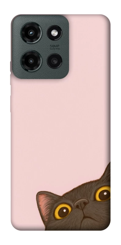 Чохол на Motorola Moto G Power (2025) Peeping cat фото 1 з 1