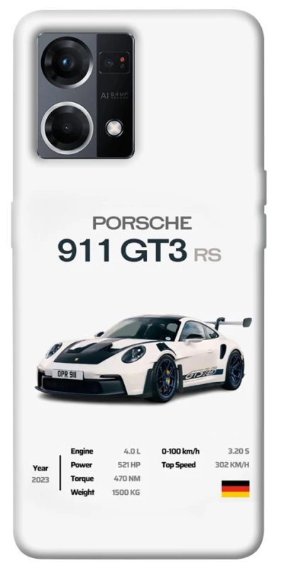 Чехол на Oppo Reno 7 4G Porsche 911 GT3 фото 1 из 1