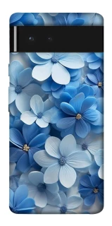 Чехол на Google Pixel 6 Синие цветы фото 1 из 1