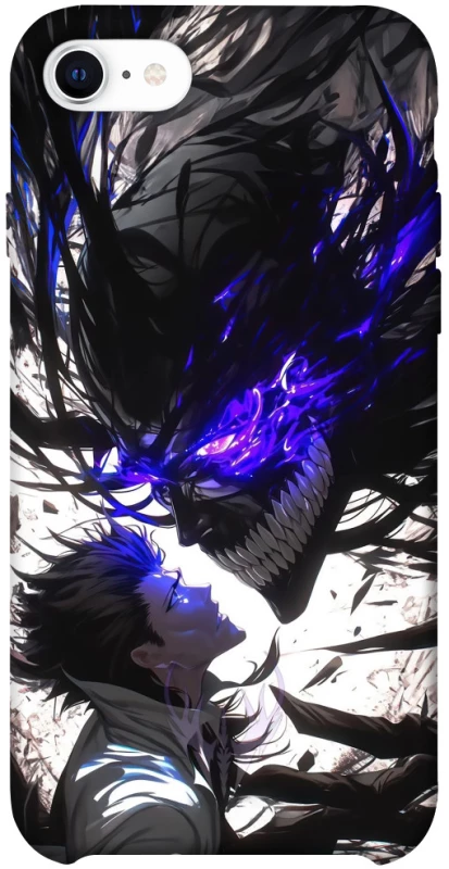 Чехол на Apple iPhone SE (2020) Black soul anime фото 1 из 1