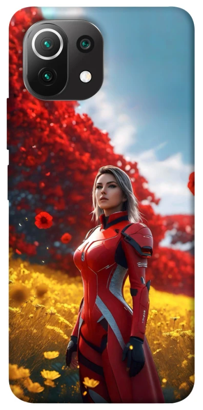 Чохол на Xiaomi Mi 11 Lite Cyber space girl ver.5 фото 1 з 1