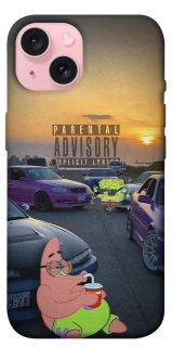 Чехол на Apple iPhone 15 (6.1") Патрик на гонках фото 1 из 1