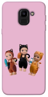 Чохол на Samsung J600F Galaxy J6 (2018) Cat Cafe Trio фото 1 з 1