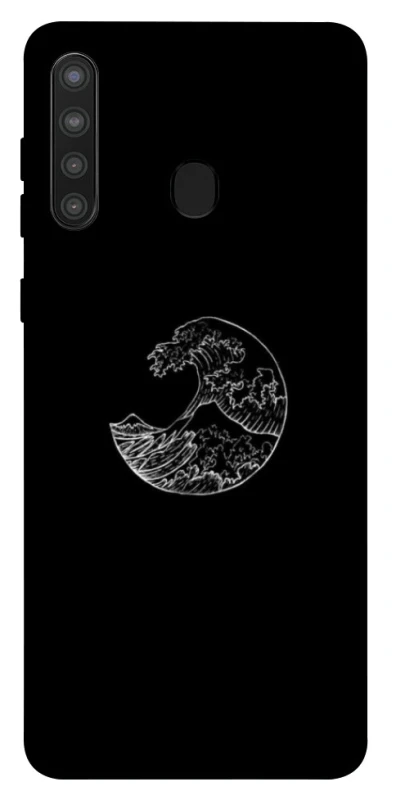 Чохол на Samsung Galaxy A21 Black tsunami фото 1 з 1