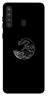 Чохол на Samsung Galaxy A21 Black tsunami фото 1 з 1