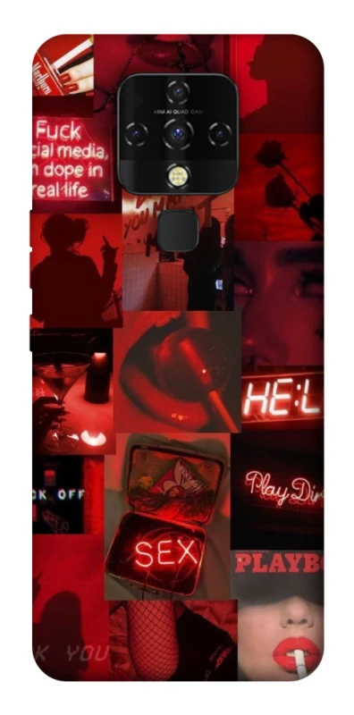 Чехол на TECNO Camon 16 SE Love collage ver.3 фото 1 из 1