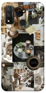 Чехол на Huawei P Smart (2020) Coffee collage ver.4 фото 1 из 1