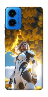 Чехол на Motorola Moto G45 Cyber space girl ver.3 фото 1 из 1