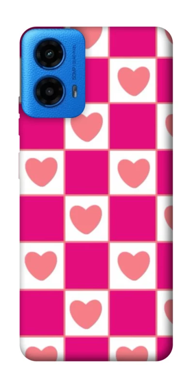 Чохол на Motorola Moto G45 Chess heart фото 1 з 1