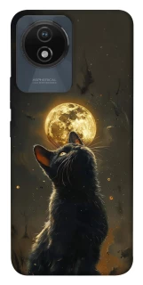Чохол на Vivo Y02 Кіт під місяцем v2 фото 1 з 1