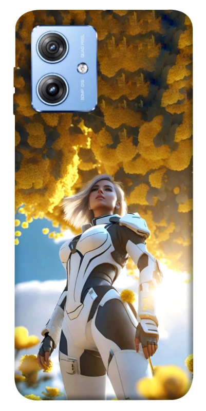 Чехол на Motorola Moto G84 Cyber space girl ver.3 фото 1 из 1