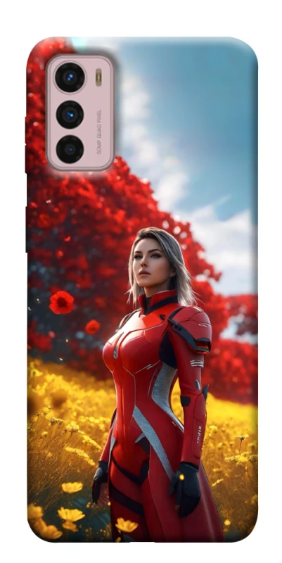 Чехол на Motorola Moto G42 Cyber space girl ver.5 фото 1 из 1