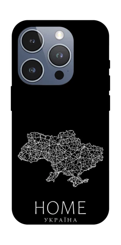 Чехол на Apple iPhone 16 Pro Ukraine black map фото 1 из 1