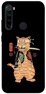 Чохол на Xiaomi Redmi Note 8 Кіт-самурай фото 1 з 1
