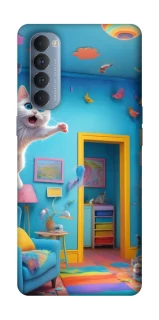 Чохол на Oppo Reno 4 Pro crazy cat фото 1 з 1