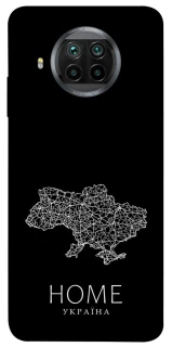 Чохол на Xiaomi Mi 10T Lite / Redmi Note 9 Pro 5G Ukraine black map фото 1 з 1