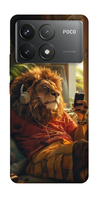 Чохол на Xiaomi Poco F6 Pro Лев v2 фото 1 з 1