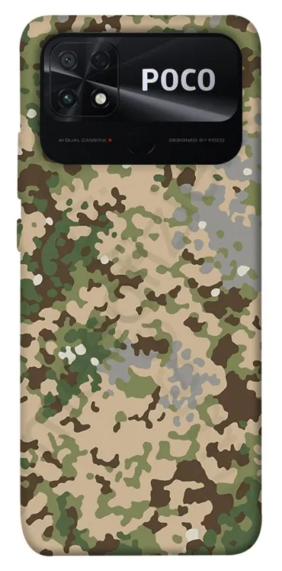Чохол на Xiaomi Poco C40 camouflage v5 фото 1 з 1