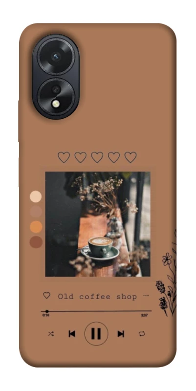 Чехол на Oppo A38 Coffee player фото 1 из 1