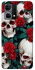 Чохол на Oppo Reno 7 4G skull and rose фото 1 з 1