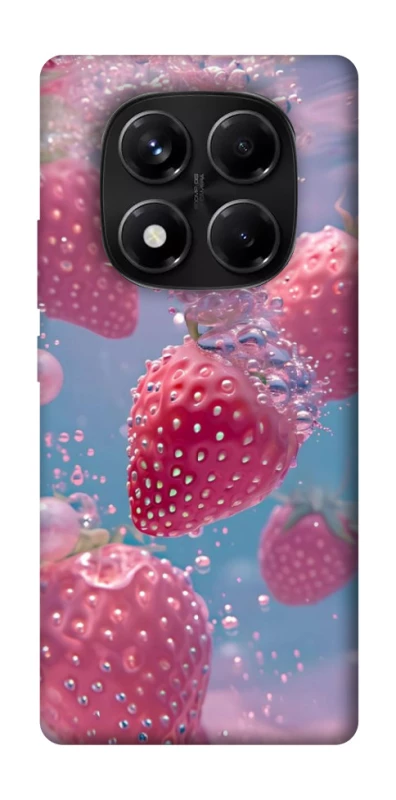 Чехол на Xiaomi Redmi Note 14 Pro 5G Клубника в воде фото 1 из 1