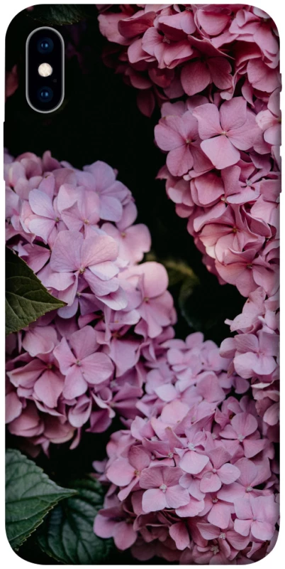 Чохол на Apple iPhone X (5.8") Рожеві гартензії фото 1 з 1