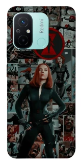 Чохол на Xiaomi Redmi 12C / Poco C55 Black Widow фото 1 з 1