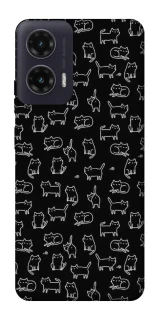 Чохол на Motorola Moto G35 Black Cats фото 1 з 1