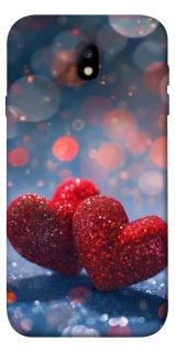 Чохол на Samsung J730 Galaxy J7 (2017) Red hearts фото 1 з 1