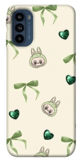 Чохол на Motorola Moto G41 Labubu Green Heart фото 1 з 1
