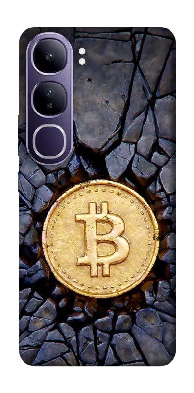 Чохол на Vivo Y300 Bitcoin cracks фото 1 з 1