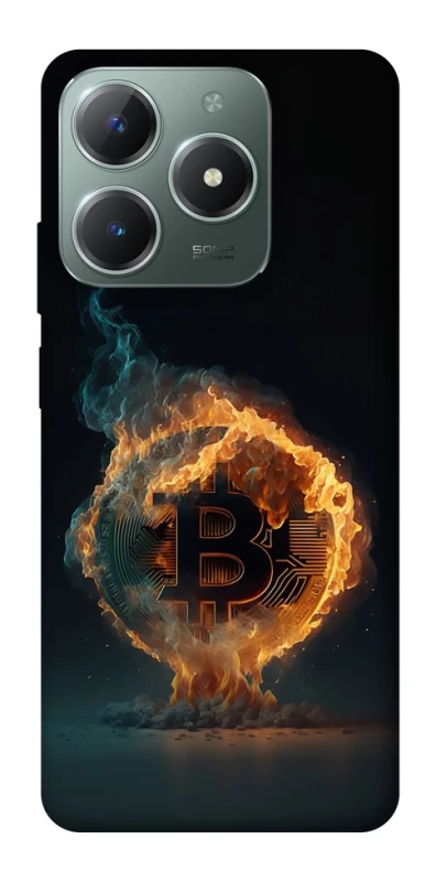 Чехол на Realme C61 Fire Bitcoin фото 1 из 1