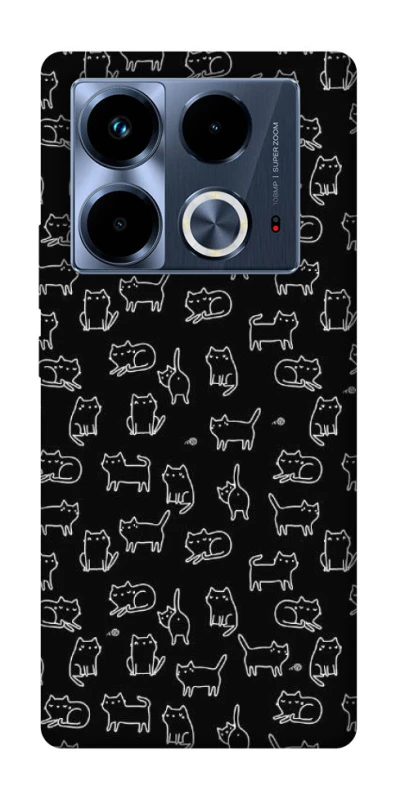 Чохол на Infinix Note 40 4G Black Cats фото 1 Чохол на Infinix Note 40 4G Black Cats фото 1 з 1