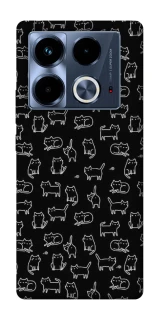 Чохол на Infinix Note 40 4G Black Cats фото 1 Чохол на Infinix Note 40 4G Black Cats фото 1 з 1