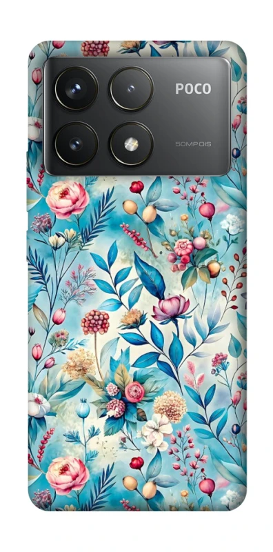 Чохол на Xiaomi Poco F6 Pro Floral design ver.5 фото 1 з 1