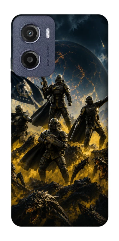 Чехол на Motorola Moto E15 HELLDIVERS фото 1 из 1
