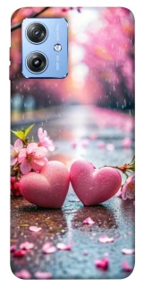 Чехол на Motorola Moto G84 Pink heart фото 1 из 1