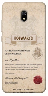 Чехол на Xiaomi Redmi 8a The Hogwarts acceptance letter фото 1 из 1