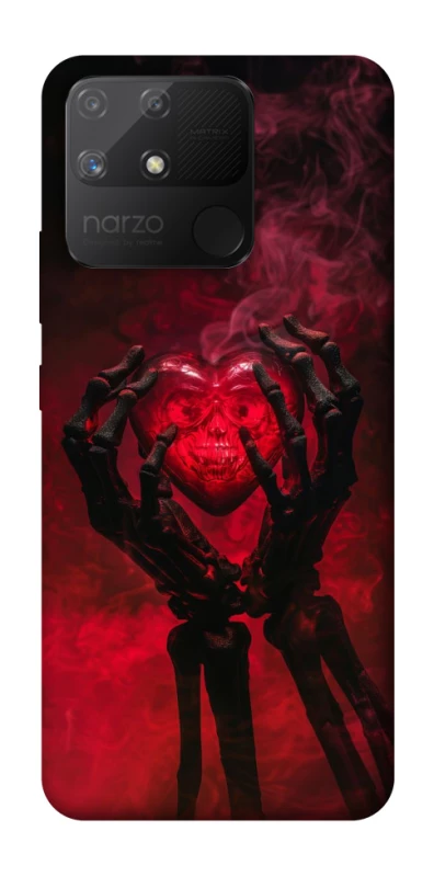 Чохол на Realme Narzo 50A Heart in the hands of a skeleton фото 1 з 1