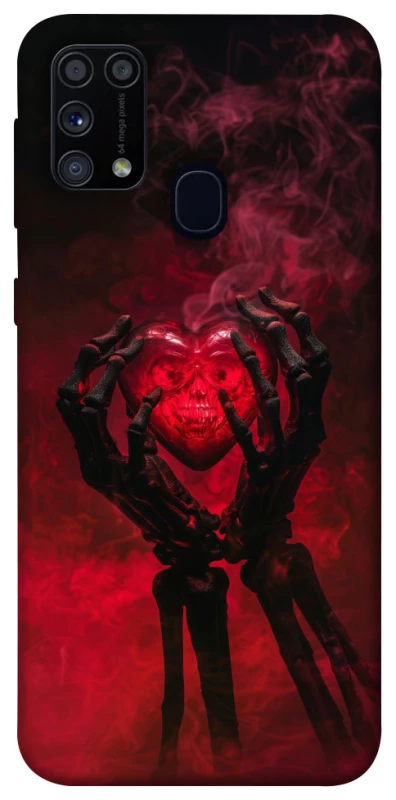 Чохол на Samsung Galaxy M31 Heart in the hands of a skeleton фото 1 з 1