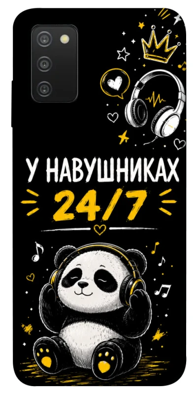 Чохол на Samsung Galaxy A03s У навушниках 24/7 фото 1 з 1