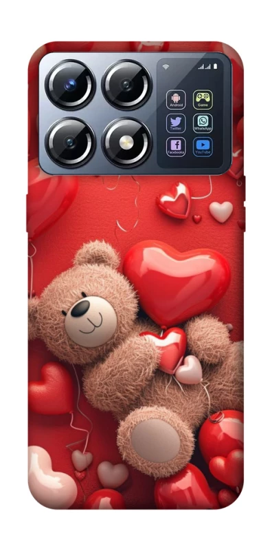 Чохол на Xiaomi POCO X8 Pro bear in hearts фото 1 з 1