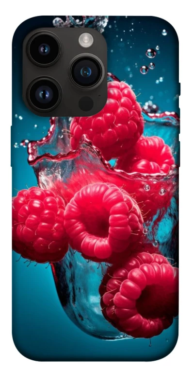 Чохол на Apple iPhone 14 Pro (6.1") Малинка у воді фото 1 з 1