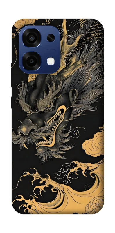 Чохол на Oppo A6 Pro 4G/5G gold dragon фото 1 з 2
