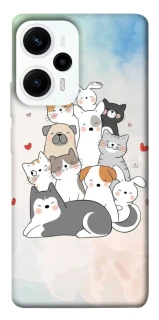 Чехол на Xiaomi Poco F5 / Note 12 Turbo Funny Pets ver.2 фото 1 из 1