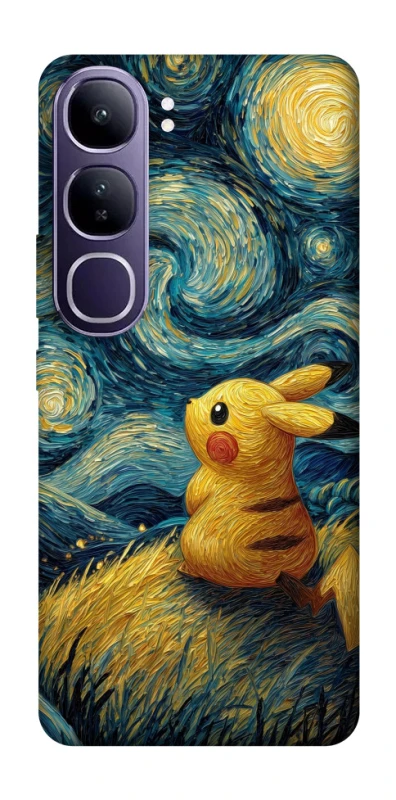 Чохол на Vivo Y300 Pikachu and Van Gogh фото 1 з 1