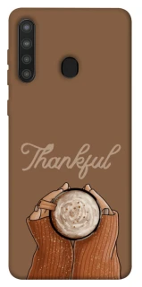 Чохол на Samsung Galaxy A21 Thankful coffee фото 1 з 1